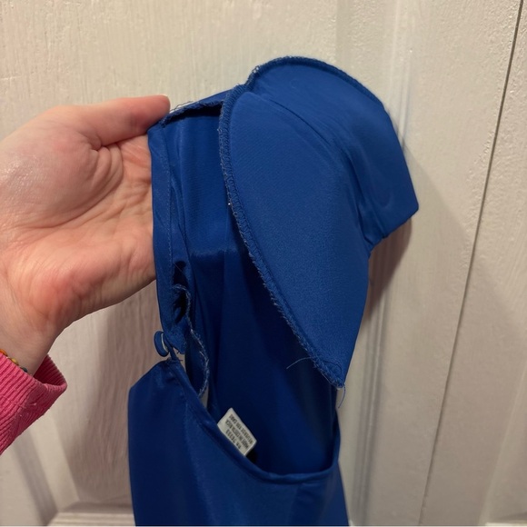 Vintage Blue Hana Sung Chiffon Blouse - Size 8 - Picture 6 of 6